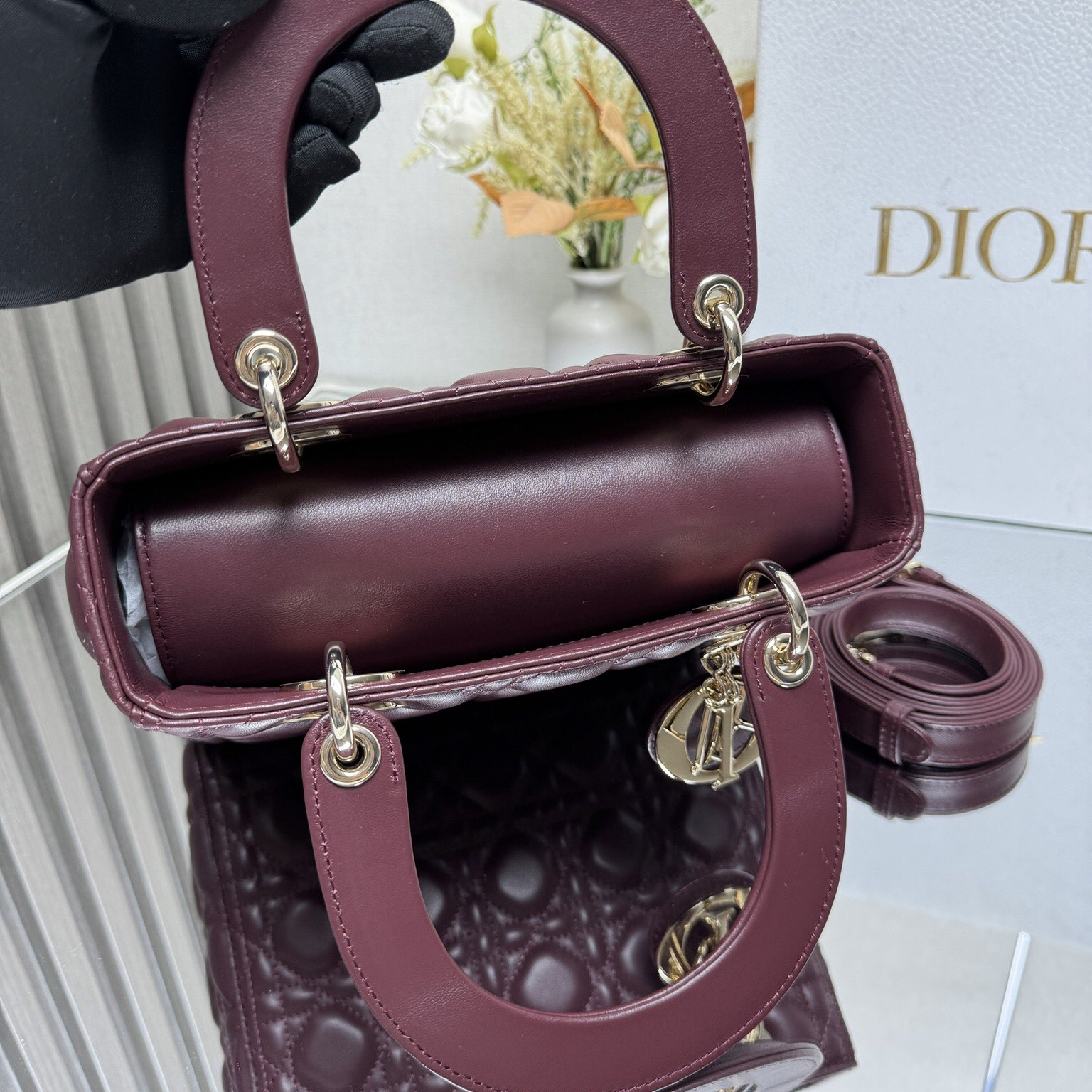 Dior Lady Dior MyABC Medium Sheepskin Replica Bags