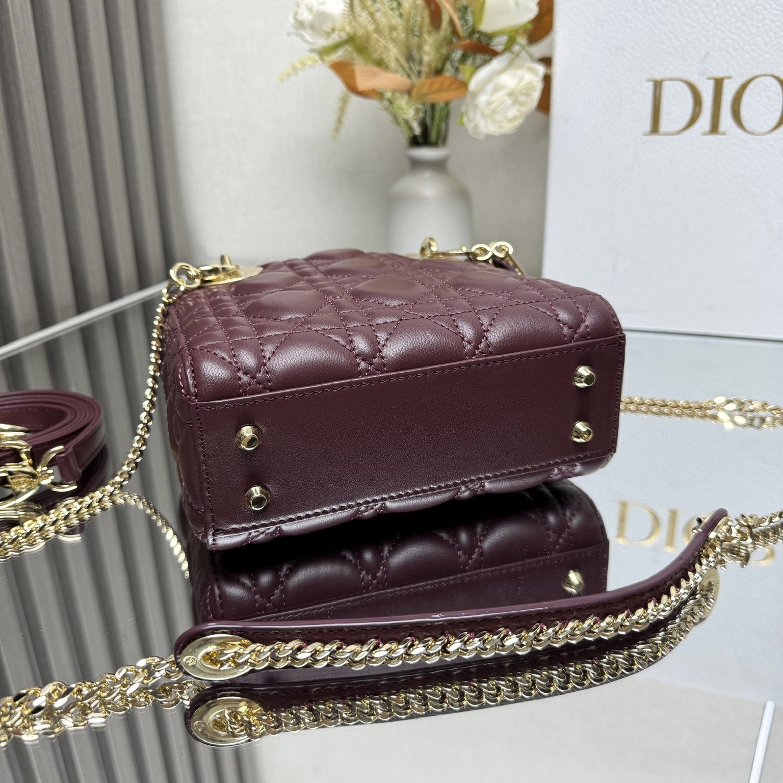 Dior Lady Dior MyABC Mini Sheepskin Replica Bags