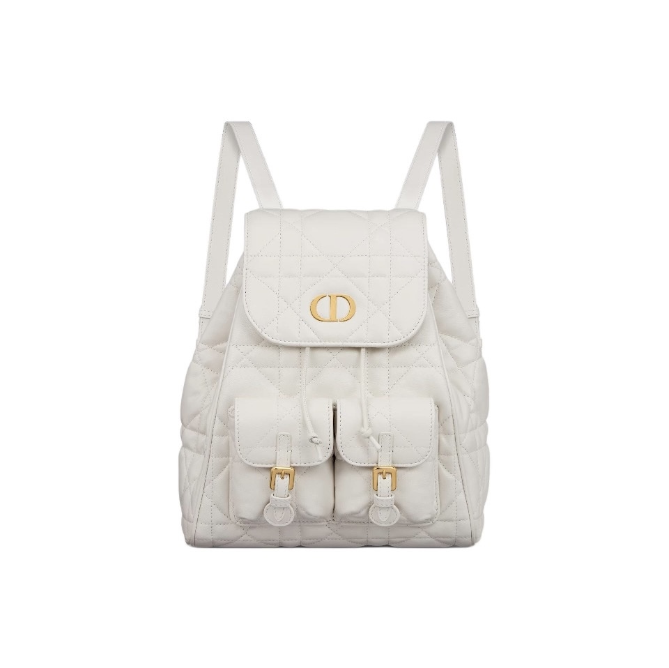 Dior Caro Backpack Medium Sheepskin Replica Bags