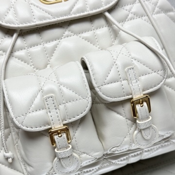 Dior Caro Backpack Medium Sheepskin Replica Bags