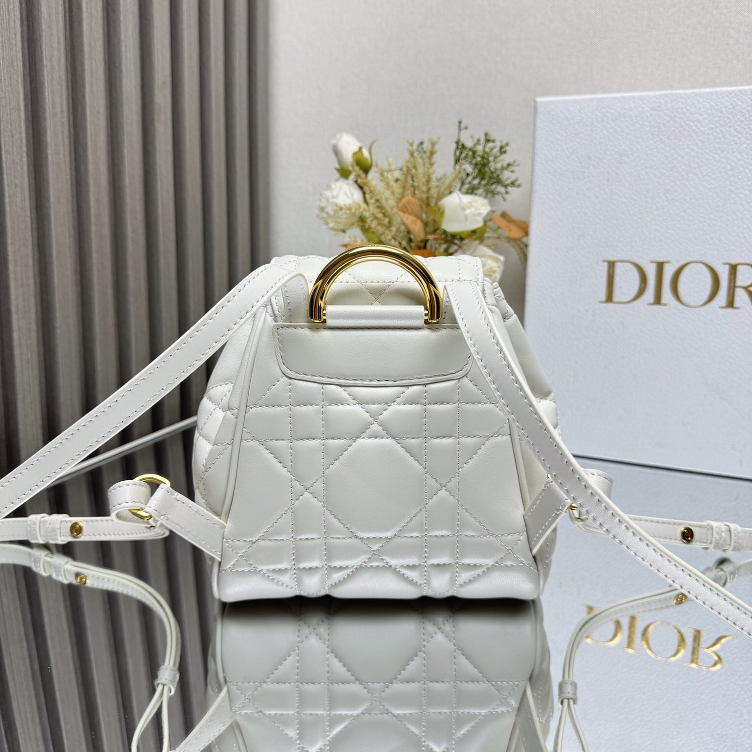 Dior Caro Backpack Small Sheepskin Replica Bags