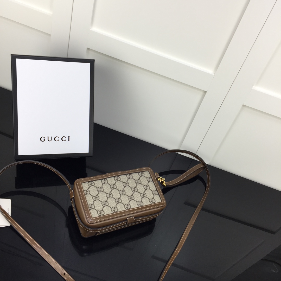 Gucci Mobile Phone Bag Mini Canvas Replica Bags