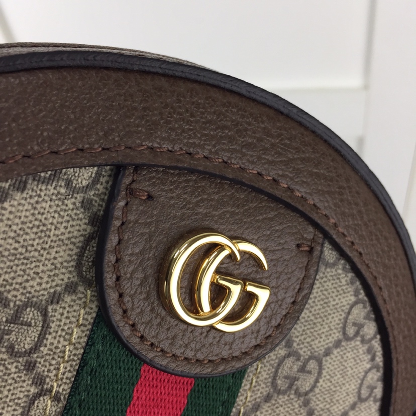 Gucci Ophidia Round Cake Bag Mini Canvas Replica Bags