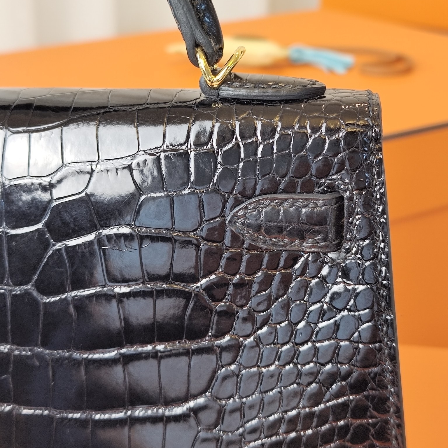 Hermes Kelly Mini Crocodile Custom Make Replica Bags