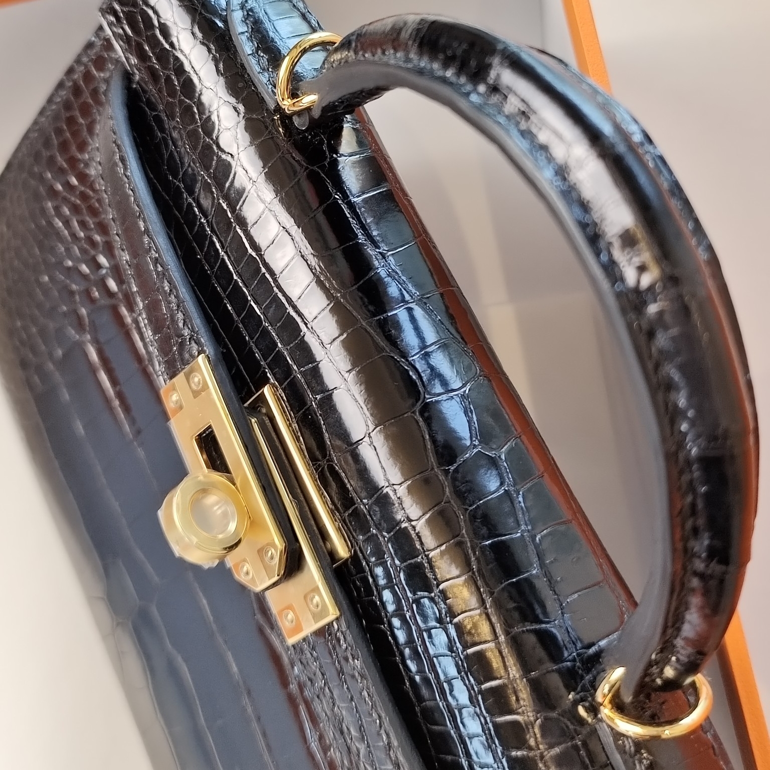 Hermes Kelly Mini Crocodile Custom Make Replica Bags