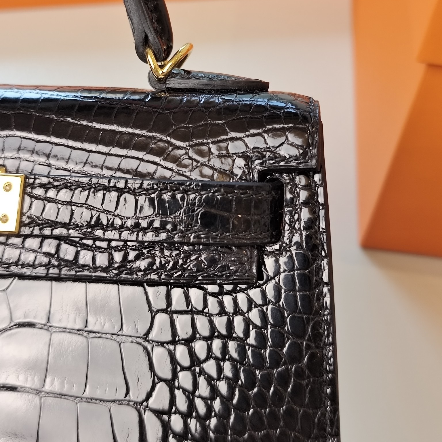 Hermes Kelly Mini Crocodile Custom Make Replica Bags