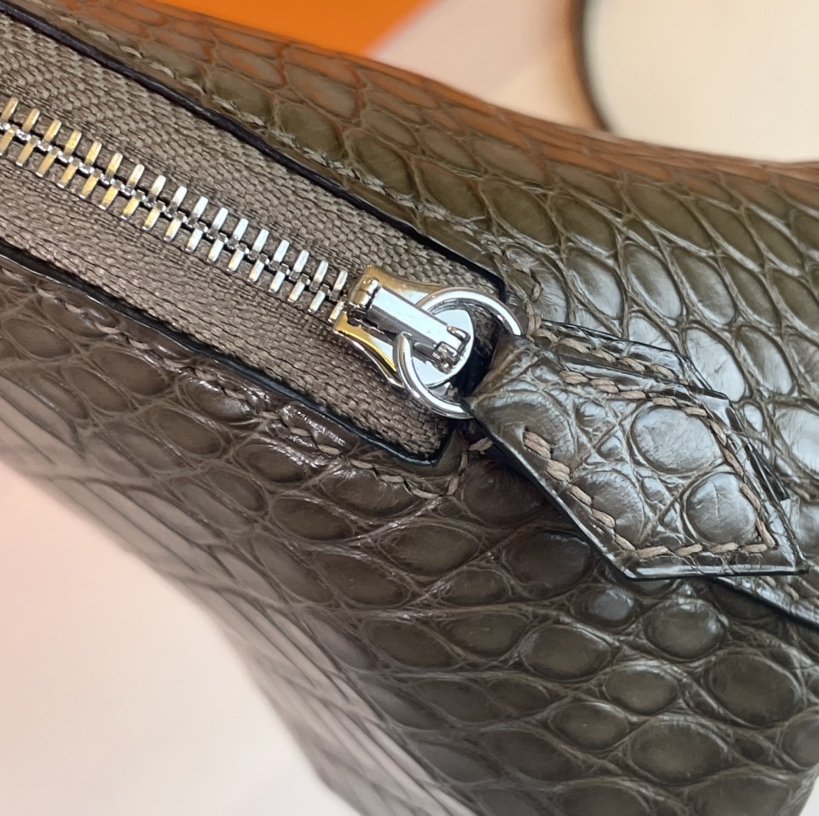 Hermes Bolide Mini Matte Crocodile Custom Make Replica Bags