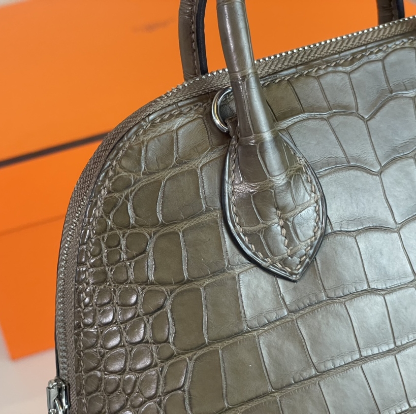 Hermes Bolide Mini Matte Crocodile Custom Make Replica Bags