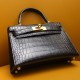 Hermes Kelly Mini Matte Crocodile Custom Make ReplicaBags