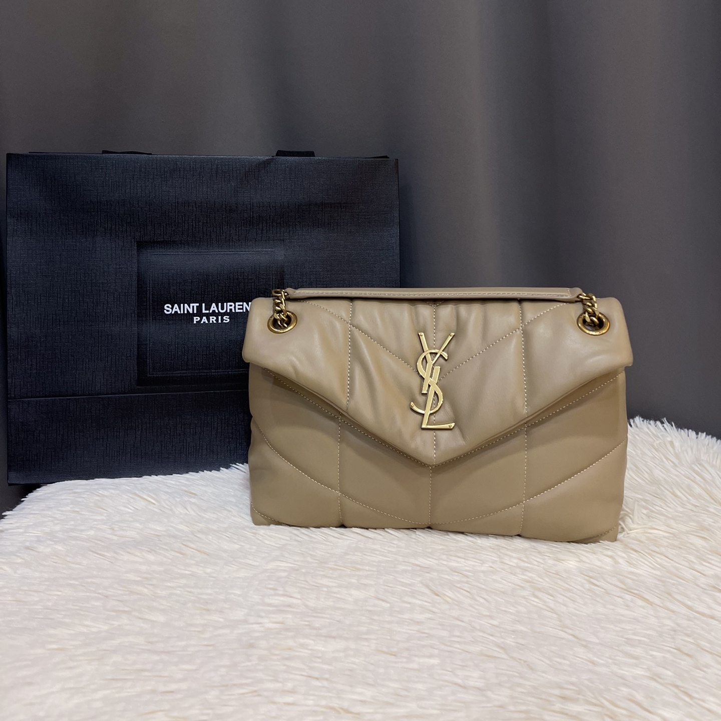 YSL Loulou Medium Sheepskin Replica Bags