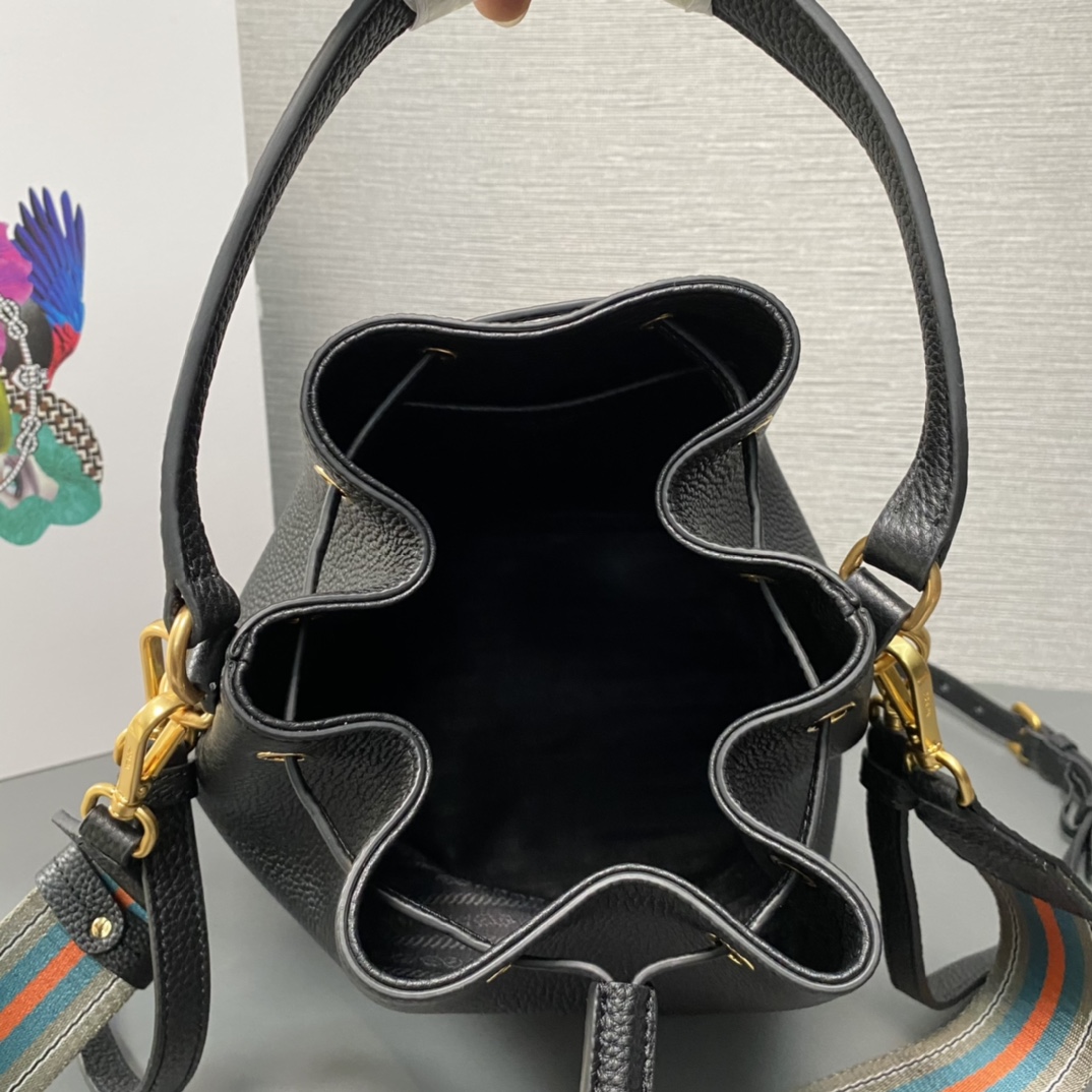 Prada Bucket Bag Medium Cowhide Replica Bags