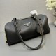 Prada Handbags Medium Leather Replica Bags