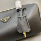 Prada Handbags Medium Leather Replica Bags