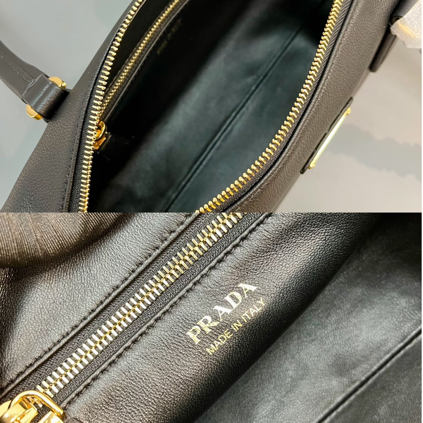 Prada Handbags Medium Leather Replica Bags