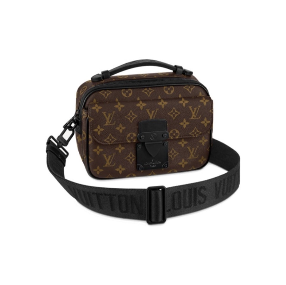 LV S Lock Messenger Medium Canvas Replica Bags Louis Vuitton