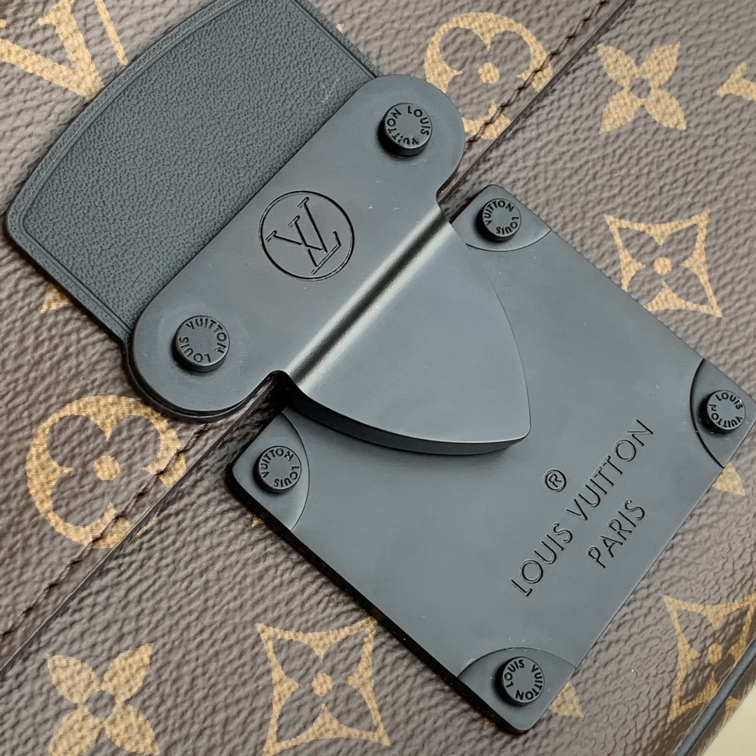 LV S Lock Messenger Medium Canvas Replica Bags Louis Vuitton