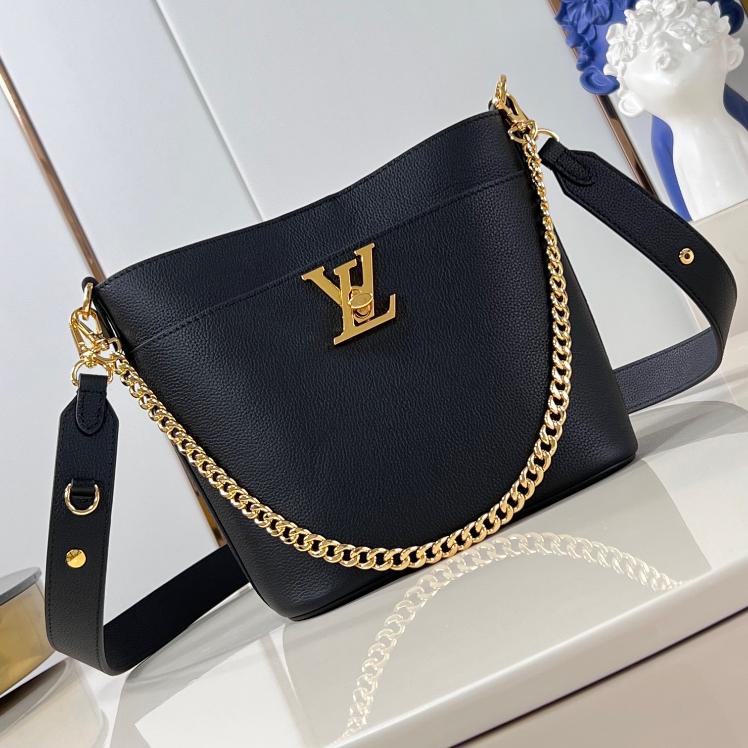 LV Lock And Walk Medium Cowhide Replica Bags Louis Vuitton