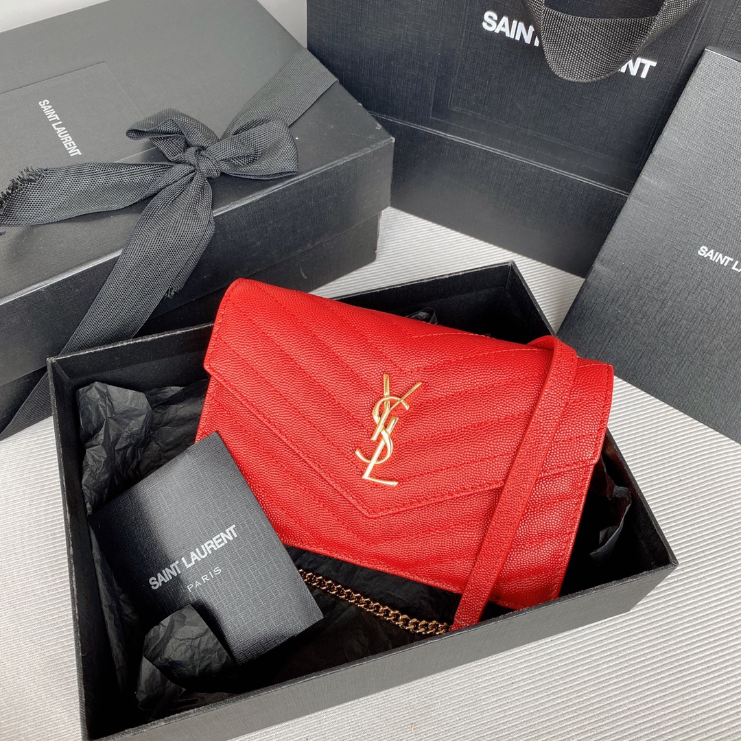 YSL Envelope Small Cowhide Replica Bags