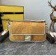 Fendi Baguette Splicing Medium Cowhide Replica Bags