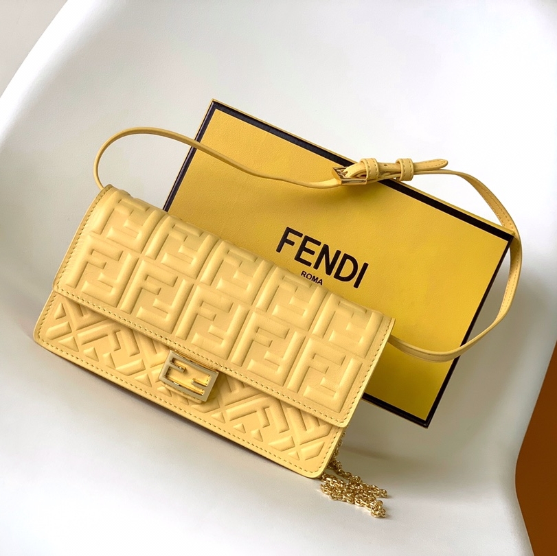 Fendi Baguette Small Sheepskin Replica Bags