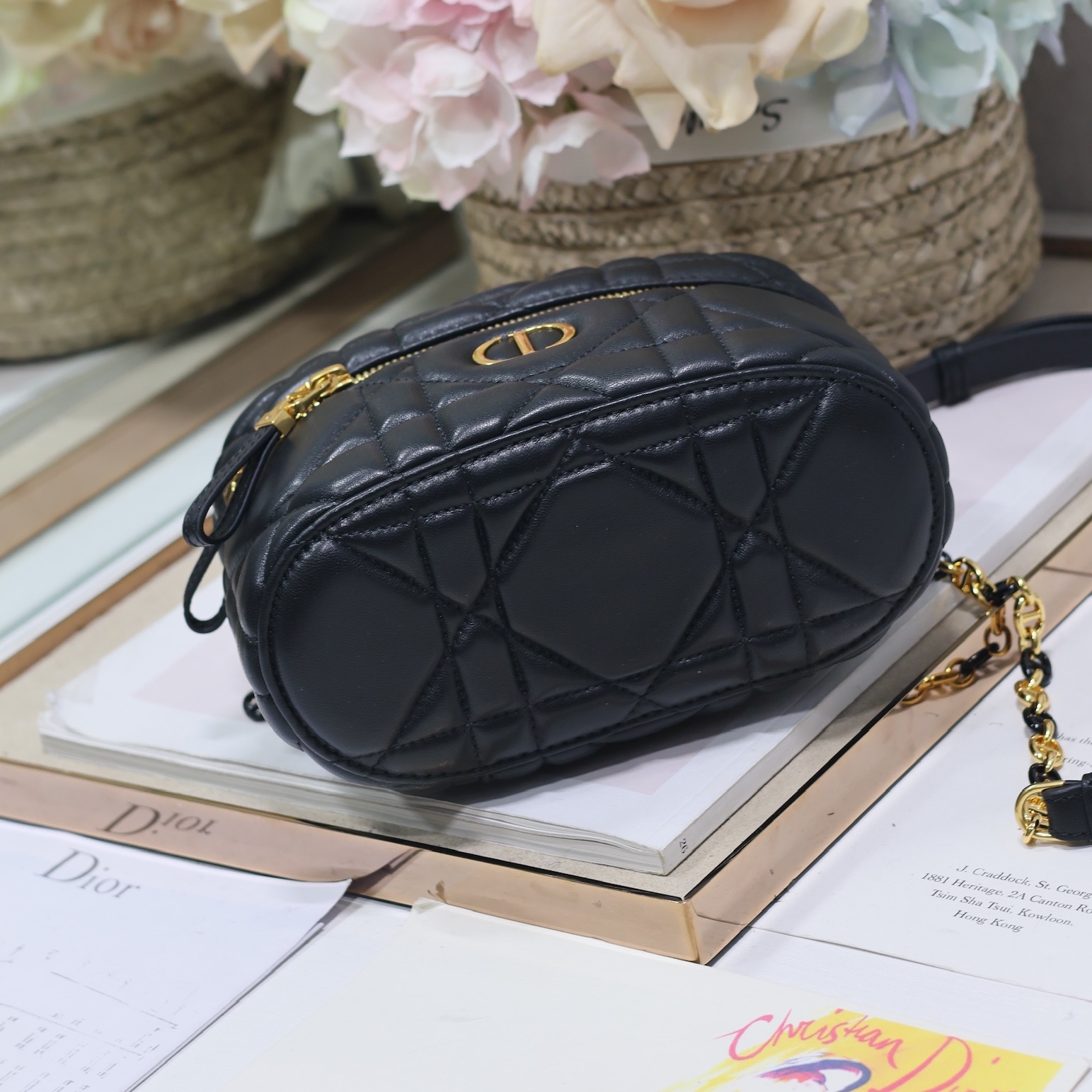 Dior 30 Montaigne Mini Sheepskin Replica Bags