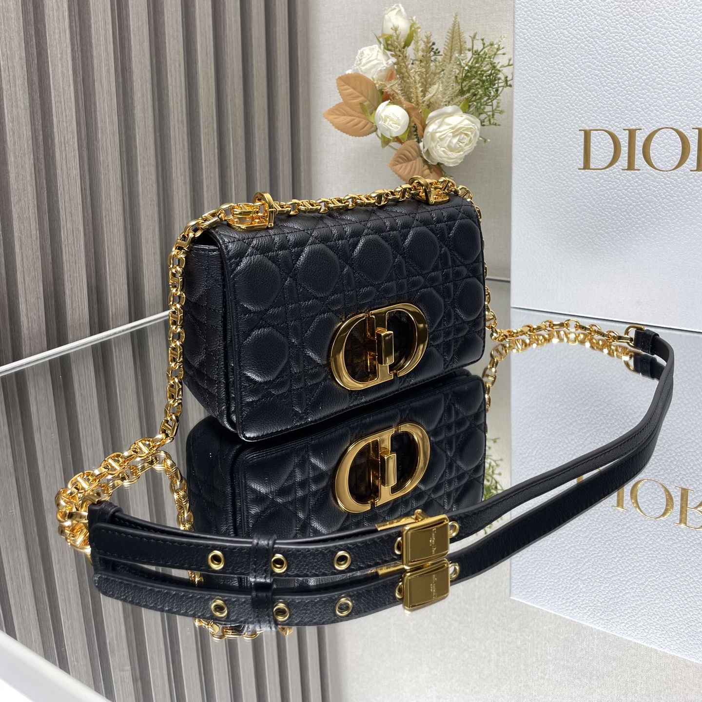 Dior Caro Small Cowhide Replica Bags