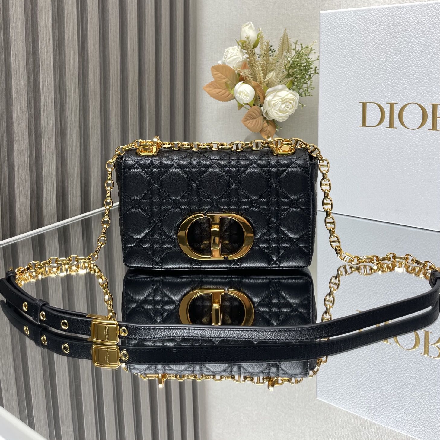 Dior Caro Small Cowhide Replica Bags