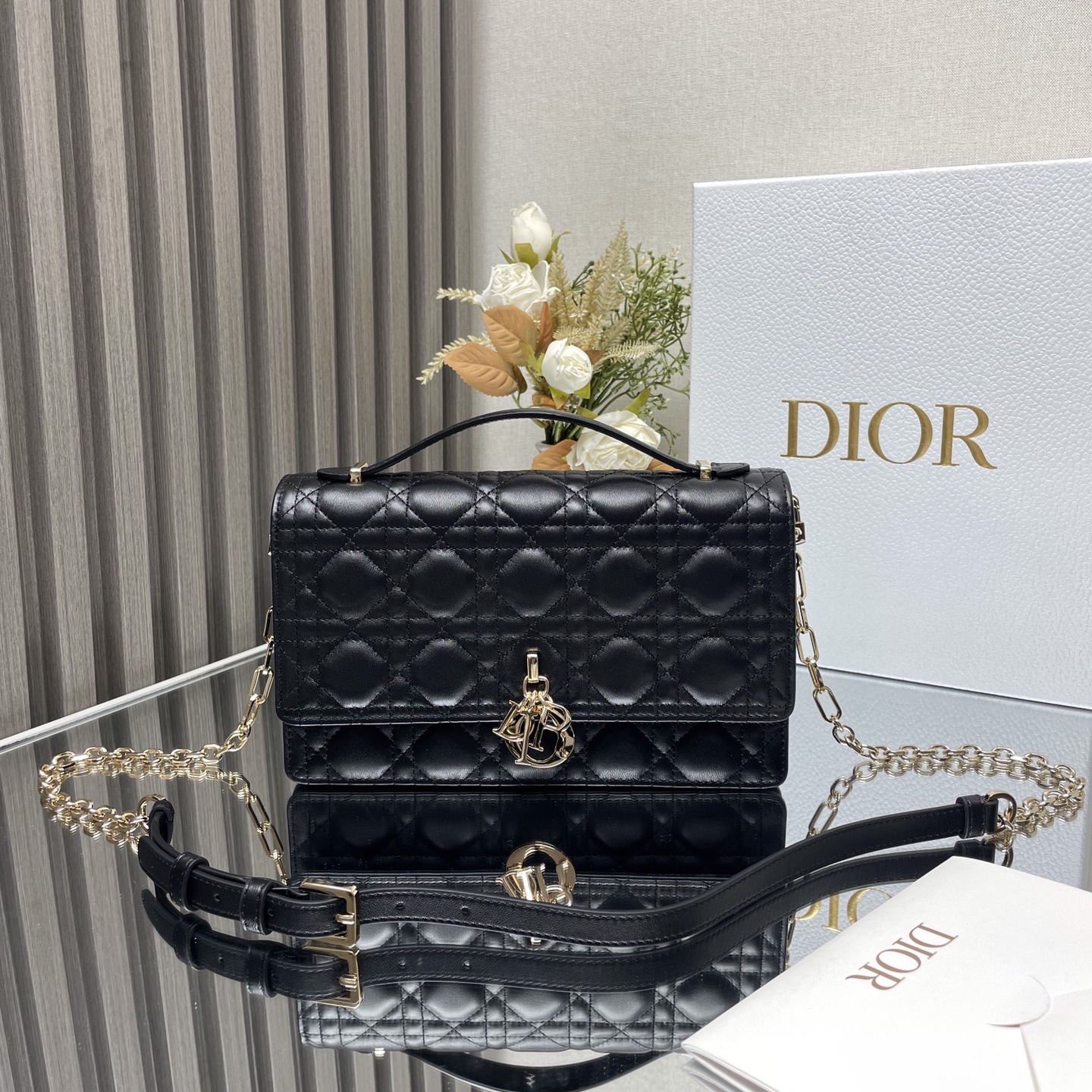 Dior Miss Dior Medium Sheepskin Replica Bags