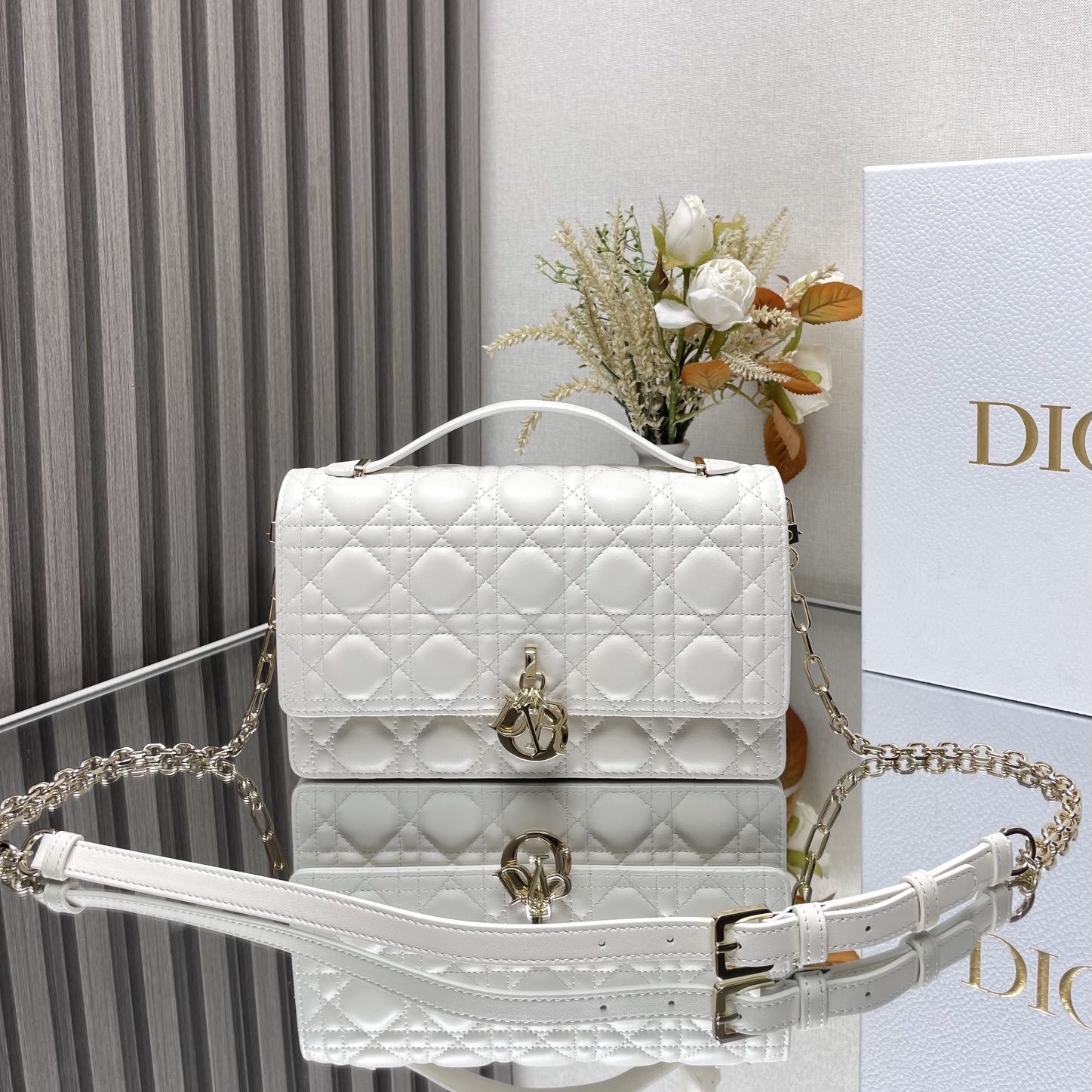 Dior Miss Dior Medium Sheepskin Replica Bags