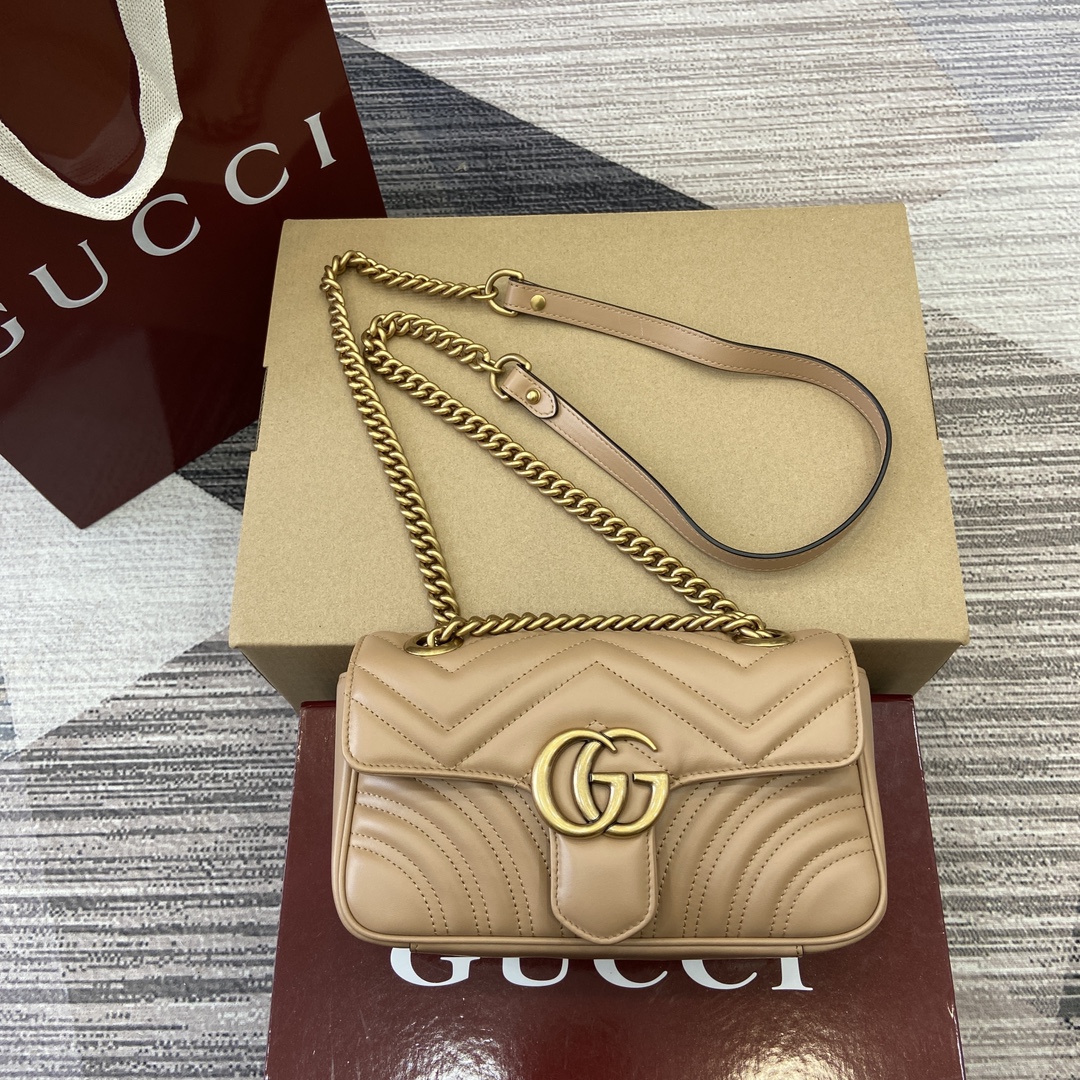 Gucci GG Marmont Mini Chamois Replica Bags