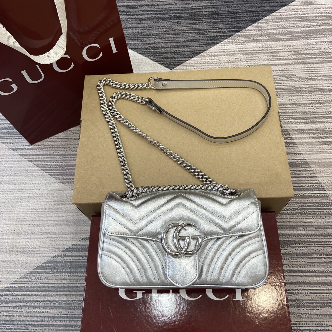 Gucci GG Marmont Mini Chamois Replica Bags