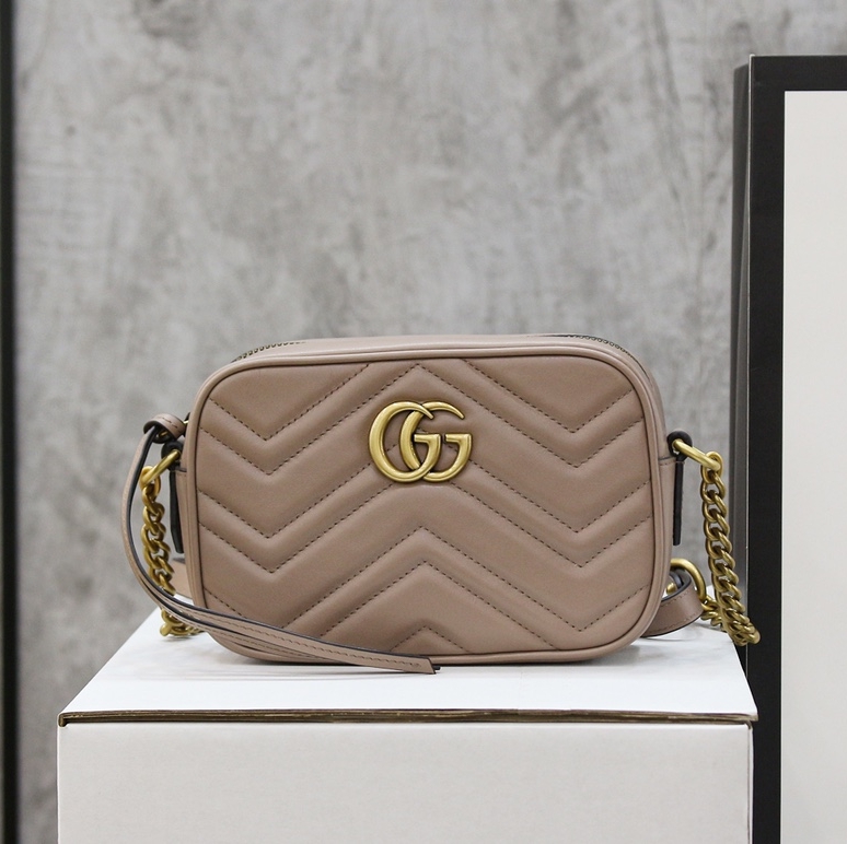 Gucci GG Marmont Camera Bag Mini Leather Replica Bags