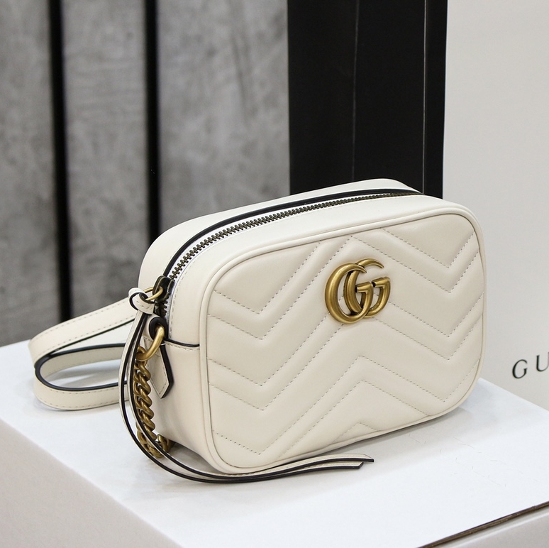 Gucci GG Marmont Camera Bag Mini Leather Replica Bags