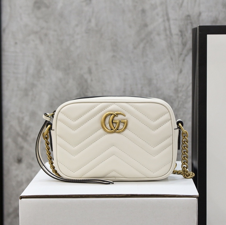 Gucci GG Marmont Camera Bag Mini Leather Replica Bags