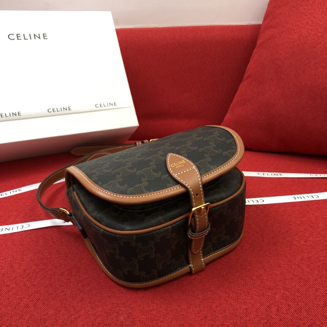 Celine Folco Medium Cowhide Replica Bags