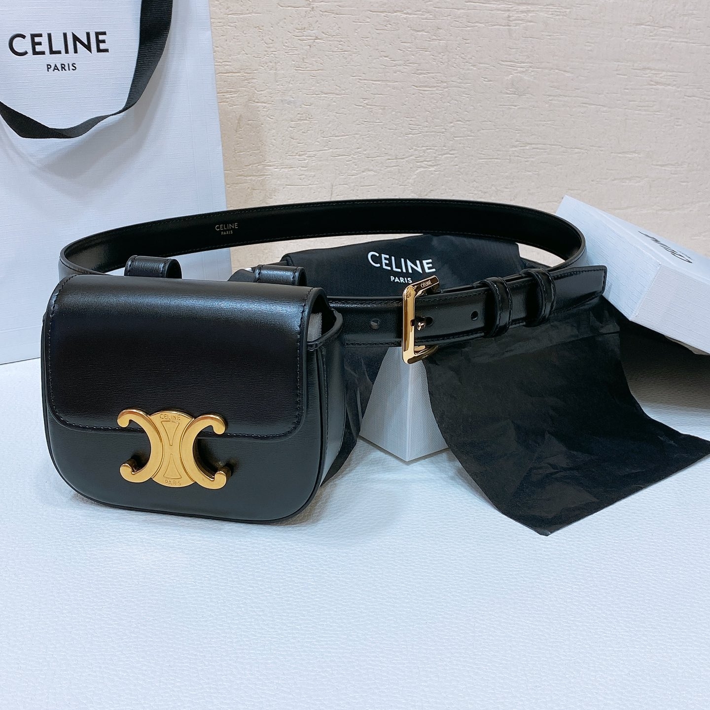 Celine Triomphe Mini Cowhide Replica Bags