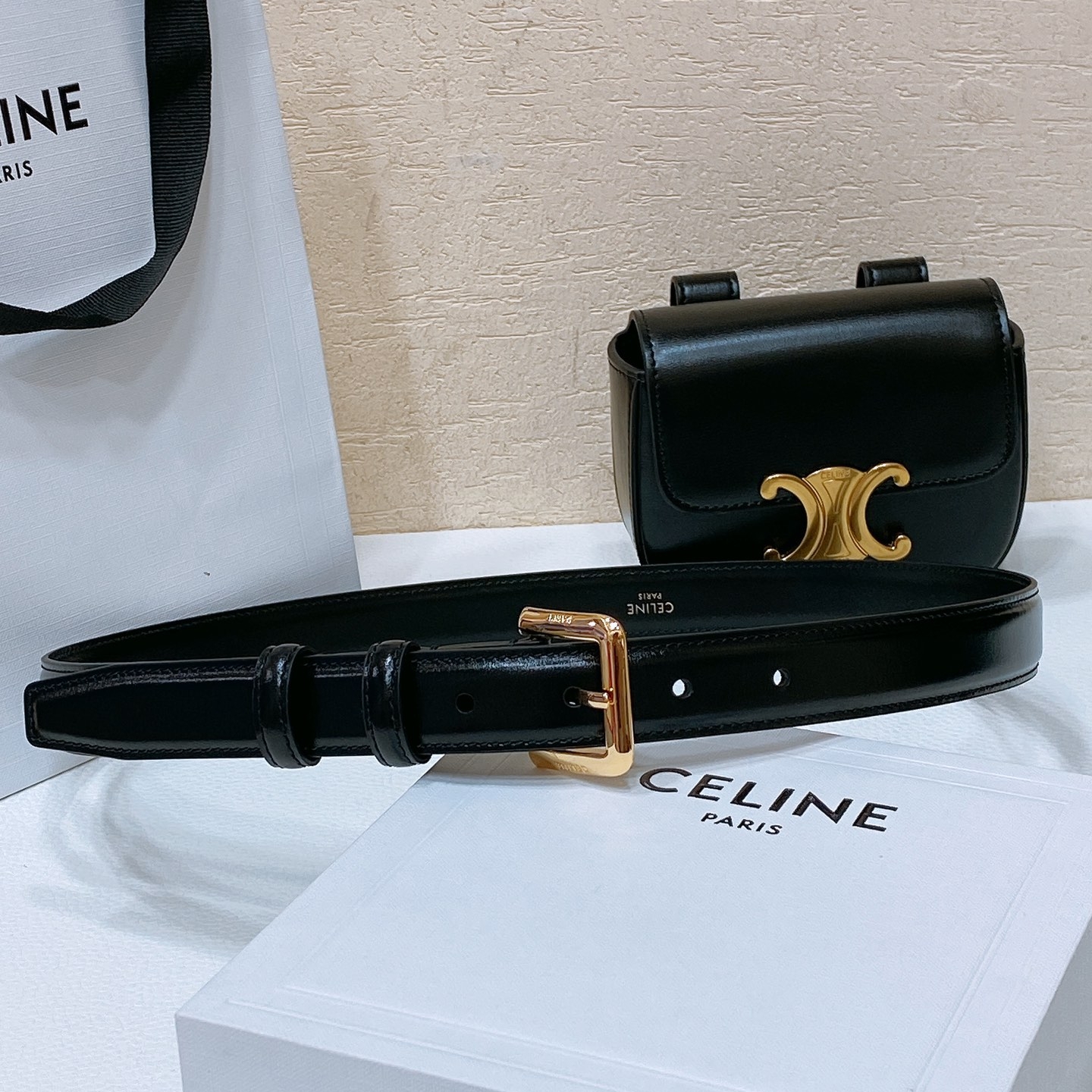 Celine Triomphe Mini Cowhide Replica Bags